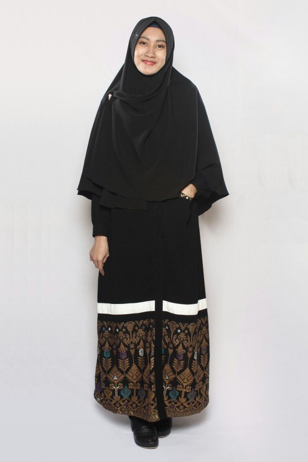 Gambar Anizah Abaya Adzkia Hitam