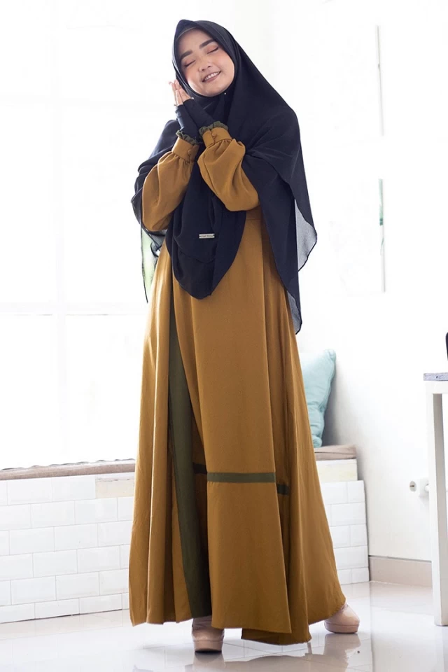 Gambar Anizah Gamis Aylin Cinnamon