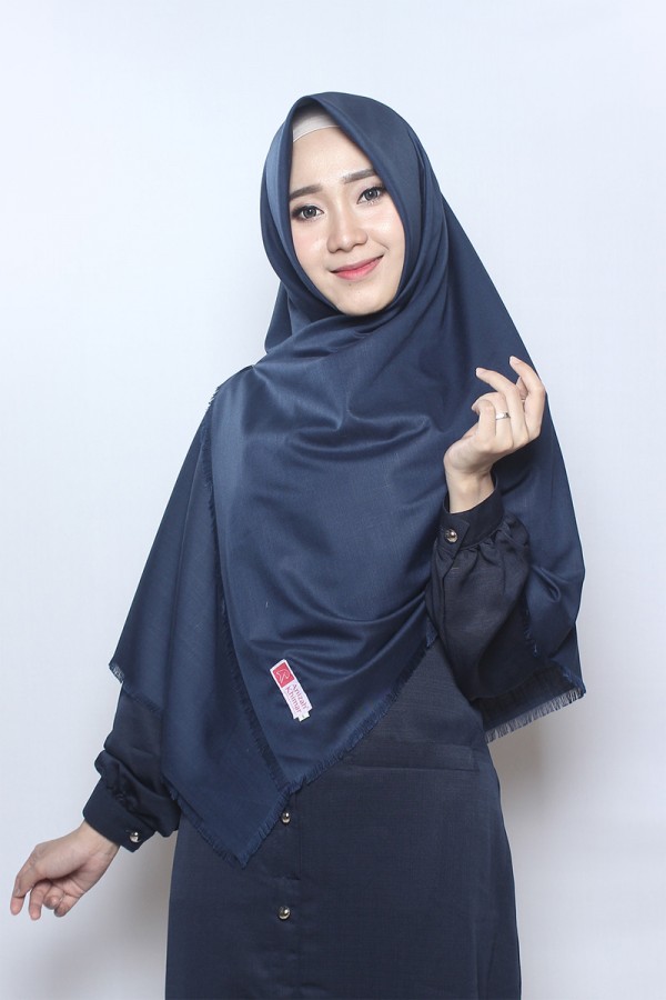 Gambar Anizah Khimar Rawis Risma Biru Dongker Size L