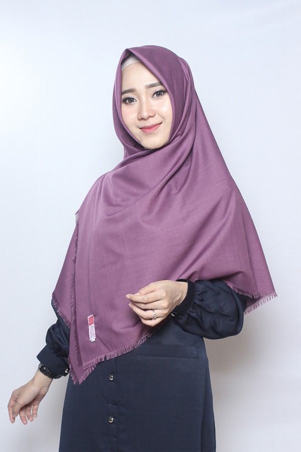 Gambar Anizah Khimar Rawis Risma Ungu Size L