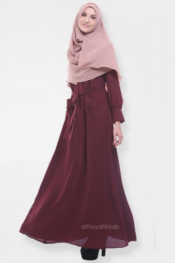 Gambar Athiyyah Aira Dress Maroon