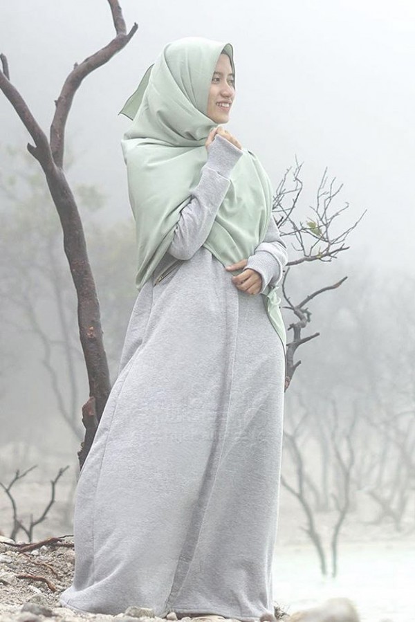 Gambar Gamis Windy Abu Hijab Alila