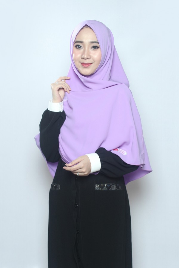 Gambar Khimar Non Pet Nisa Ungu M